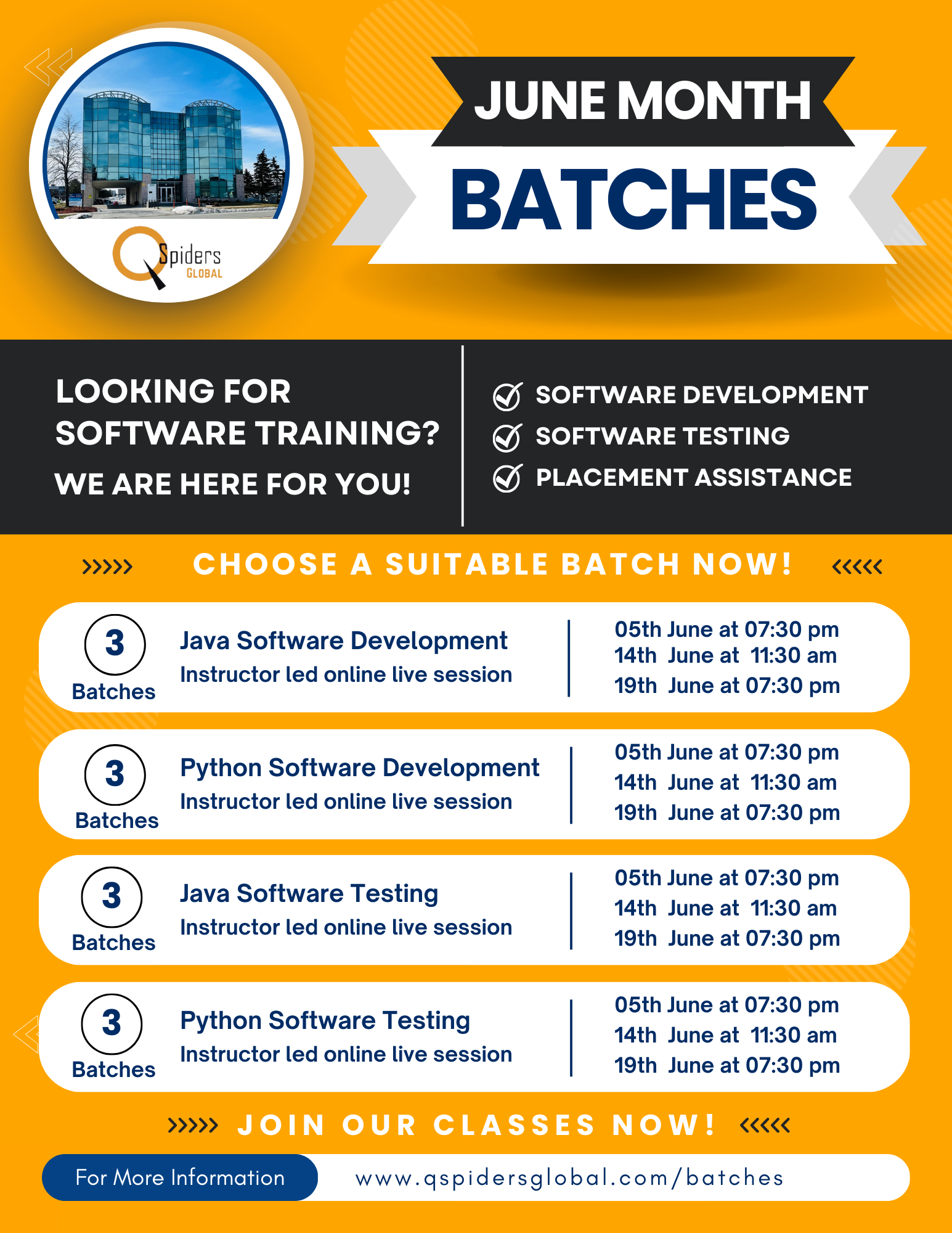 QSpiders Global Software Training Institute UpSkilling Program qspiders-global-software-training-institute-upskilling-program